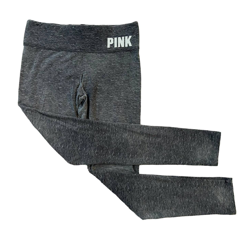 Victoria's Secret PINK Dark Gray Yoga Leggings Womens Size S